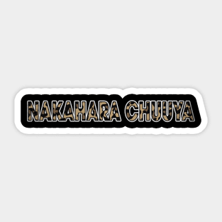 Awesome Proud Name Chuuya Pattern Retro Anime Sticker